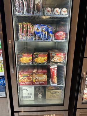 Frozen foods in the little shop