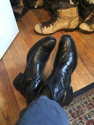 Ancient boots completely re-vamped for $45!