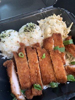 Chicken Katsu plate as it is