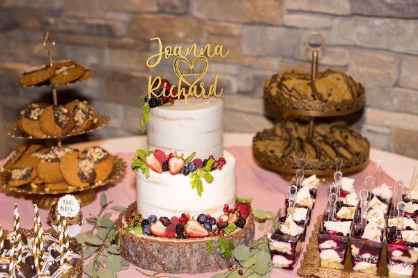 Strawberry shortcake gluten free wedding cake!