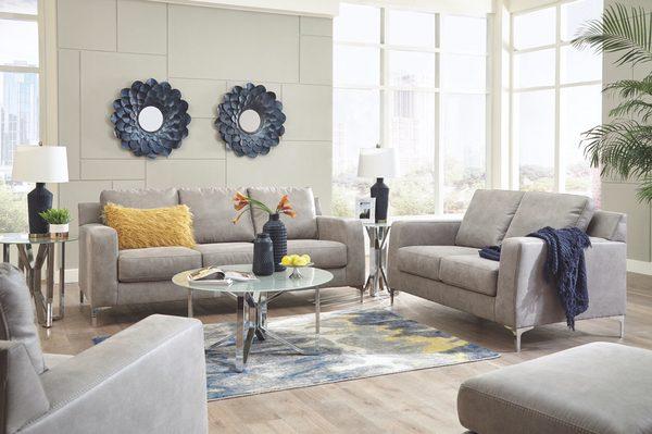 Contemporary sofa and loveseat for only $799.