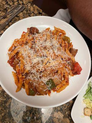 Sausage and pepper pasta