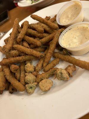 Appetizer of Fried Green Beans & Okra