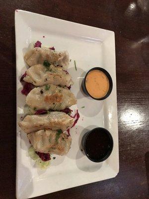 Pot stickers appetizer