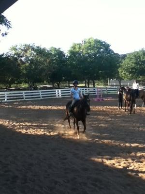 My second riding lesson there