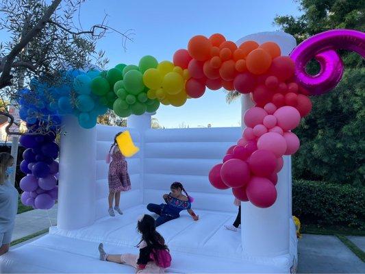 Garland over Bounce House