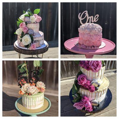 Wedding, Birthday, and Anniversary Cakes