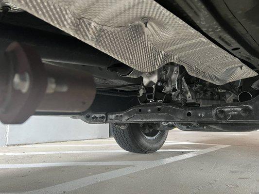 Catalytic converter stolen at Overlook by the park