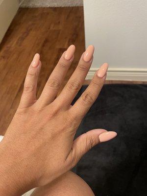 Almond nails by Cameron