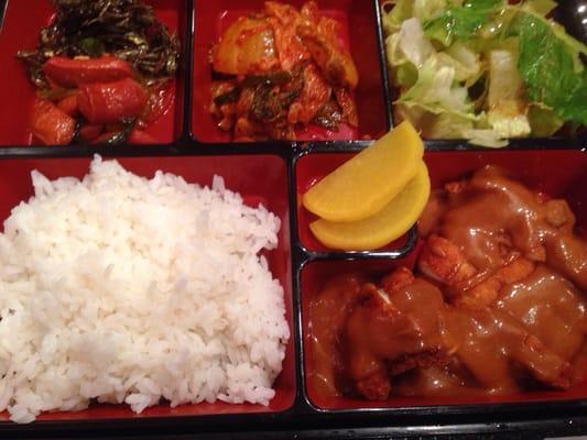 Pork cutlet bento box