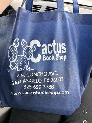 Cute Cactus Book Shop Tote