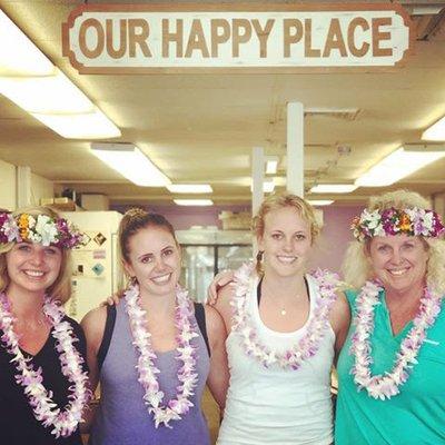 The most beautiful ladies came to visit our shop. (incidentally...on @southwestair! Only the second Southwest flight [ever] to fly to Hawaii