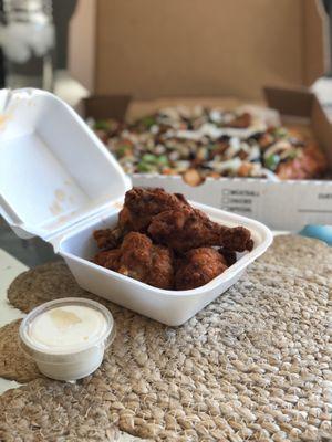 Hot wings and ranch