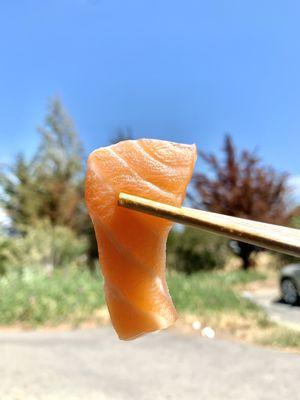 Salmon sashimi