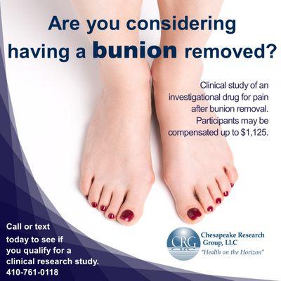 Painful BUNION? Let us help!