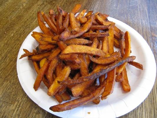 sweet potato fries $5.50 8/2012