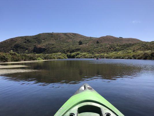 View while kayaking in Salmon Creek