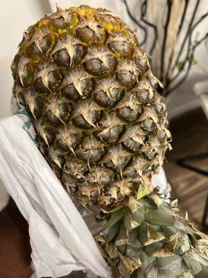 Freshly packaged Rotten pineapple on the menu