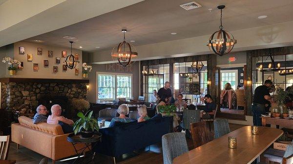 A gorgeous dining room and a wonderful menu.