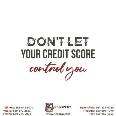 #dont #let #yourcredit #score #control #you #or #hold you #back 

#ficodiva #recoverycreditrepair