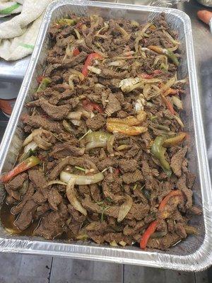 pepper steak available for catetering