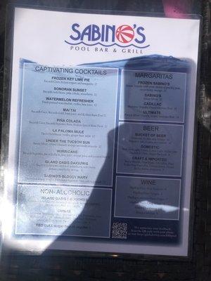 Menu (April 2018)