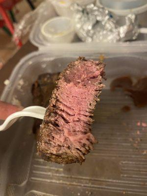 Uneven Cooked Steak