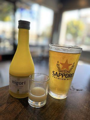 Pineapple sake, Japanese draft beer