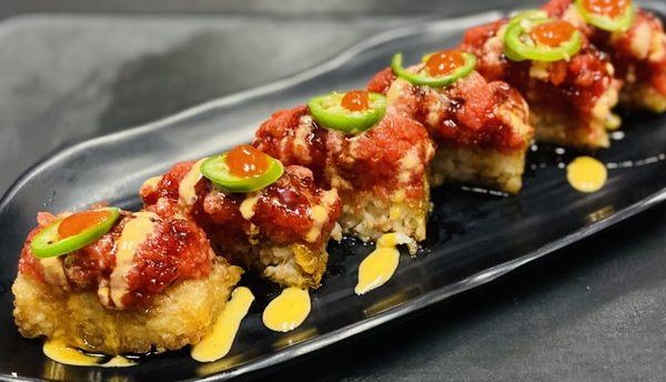 Crispy Rice with Spicy Tuna