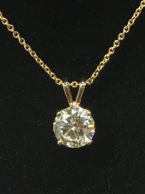 Solitaire diamond pendants in any size, shape, style or price range