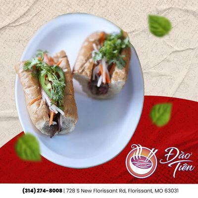 Experience the perfect blend of crispy baguette and fresh ingredients with our Saigon sandwiches!