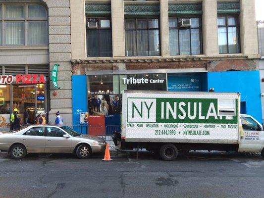 Spray Foam insulation - 911 Tribute Center Museum, Manhattan, NY