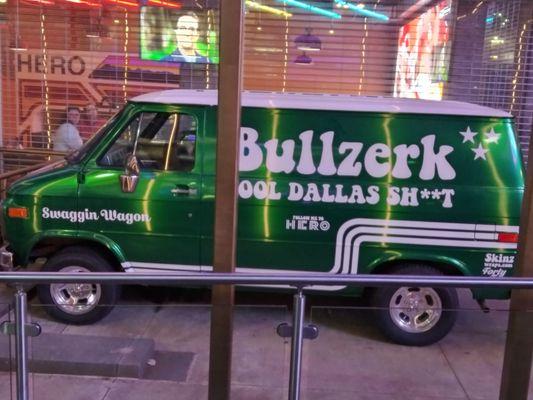 COOL VAN I SEEN AT AMERICAN AIRLINES CENTER IN DALLAS TEXAS