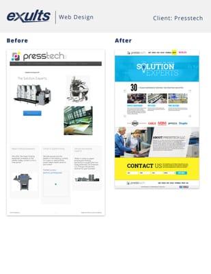 Before/After Website Created by Exults