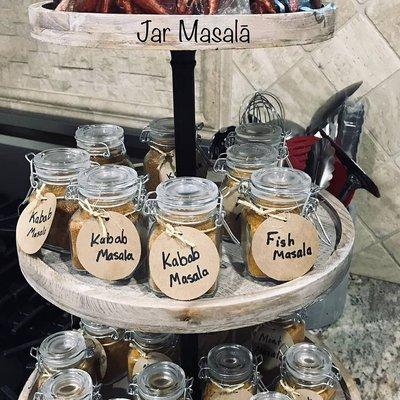 Jar Masala: Traditional spice mixes in a jar.