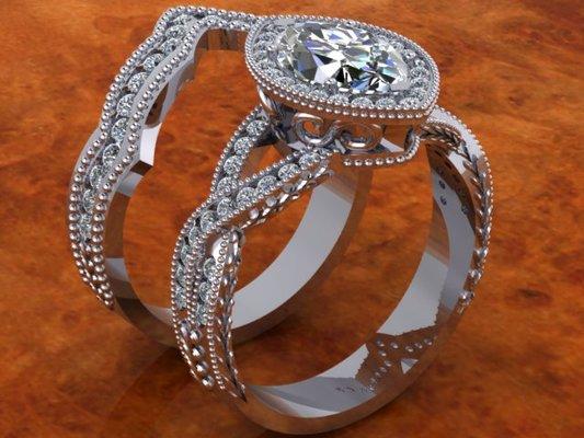 Custom made Diamond Engagement rings   518 272-2000  Call today for for more info   Rafi