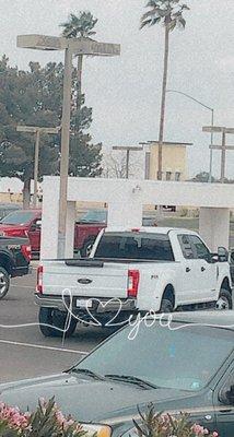 Happy girl with her new truck