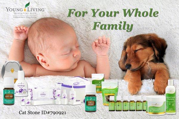 Wellbeing for your whole family, Young Living has so many wonderfully helpful oils and products to relieve and support calm wellness.