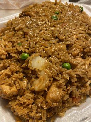 Fried rice deluxe (shrimp, chicken, and pork)