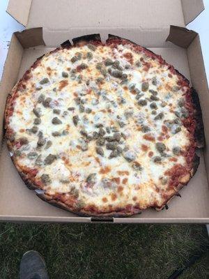 Really good pizza. 16" for $19.00