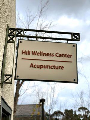 Hill Wellness Center Sign