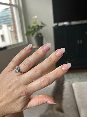 Gel X manicure nude