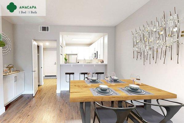 Anacapa - dining area and kitchen at Mission Hills Apartment Homes