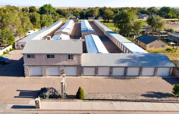 Aerial view of Osprey Storage Thatcher facility