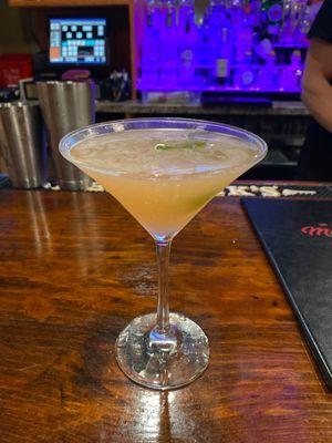 Flirtini: Cointreau, pineapple, Stoli Razz, Prosecco