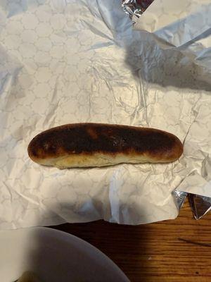 Burnt bread stick