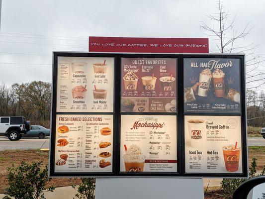 Drive-Thru Menu