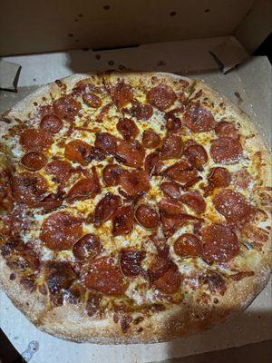 New Triple Pepperoni Magnifico Pizza