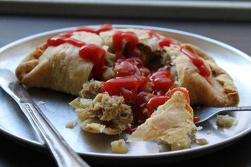 A Dobber's Pasty with Ketchup!