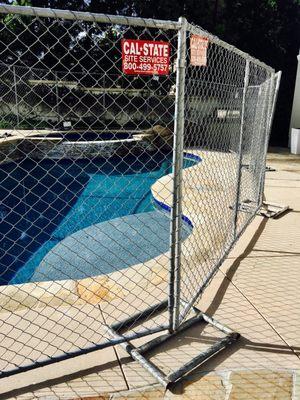 Fence around pool